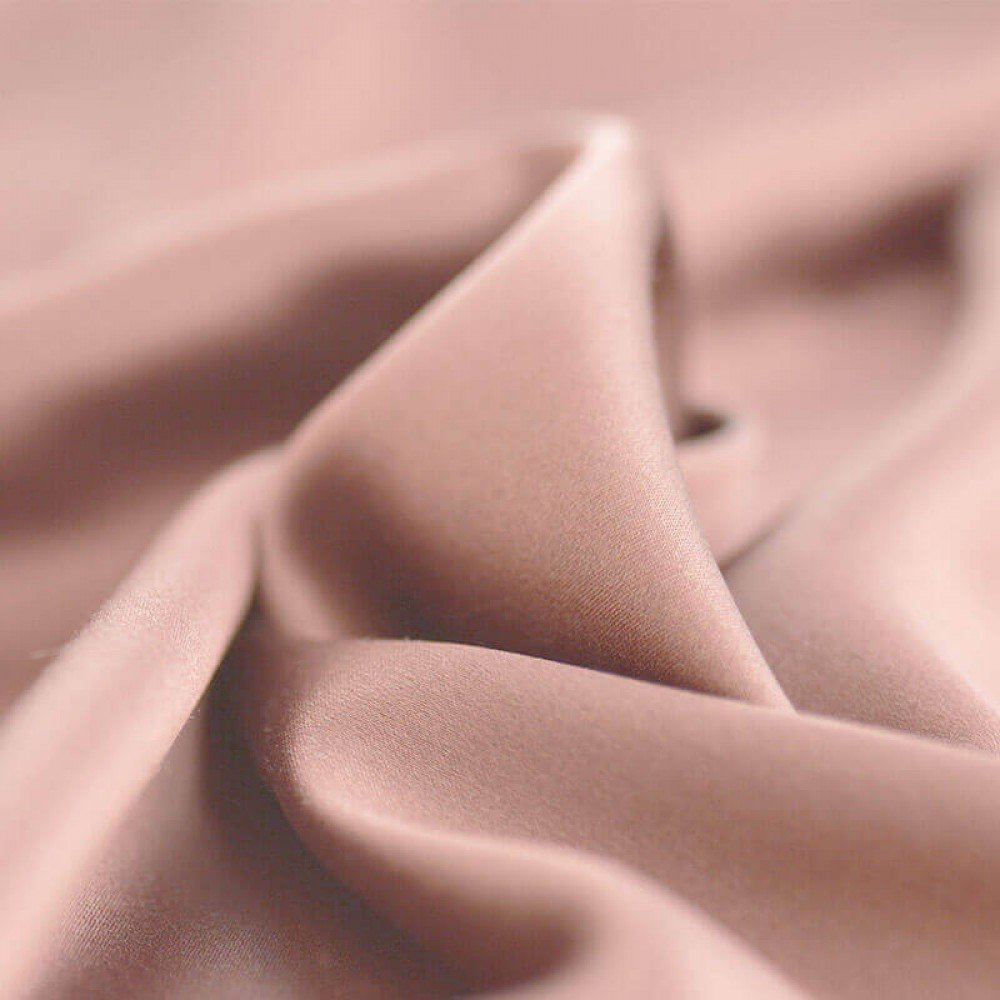 Tissu Satin Stretch De Luxe Nude Rose