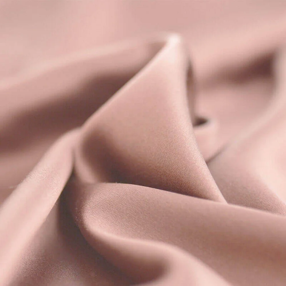 Tissu Satin Stretch De Luxe Nude Rose