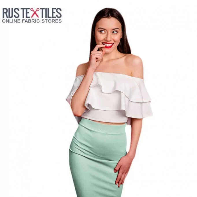 Stretch Satijn Stof Deluxe Turquoise - (Stretch Satijn Stof Deluxe)