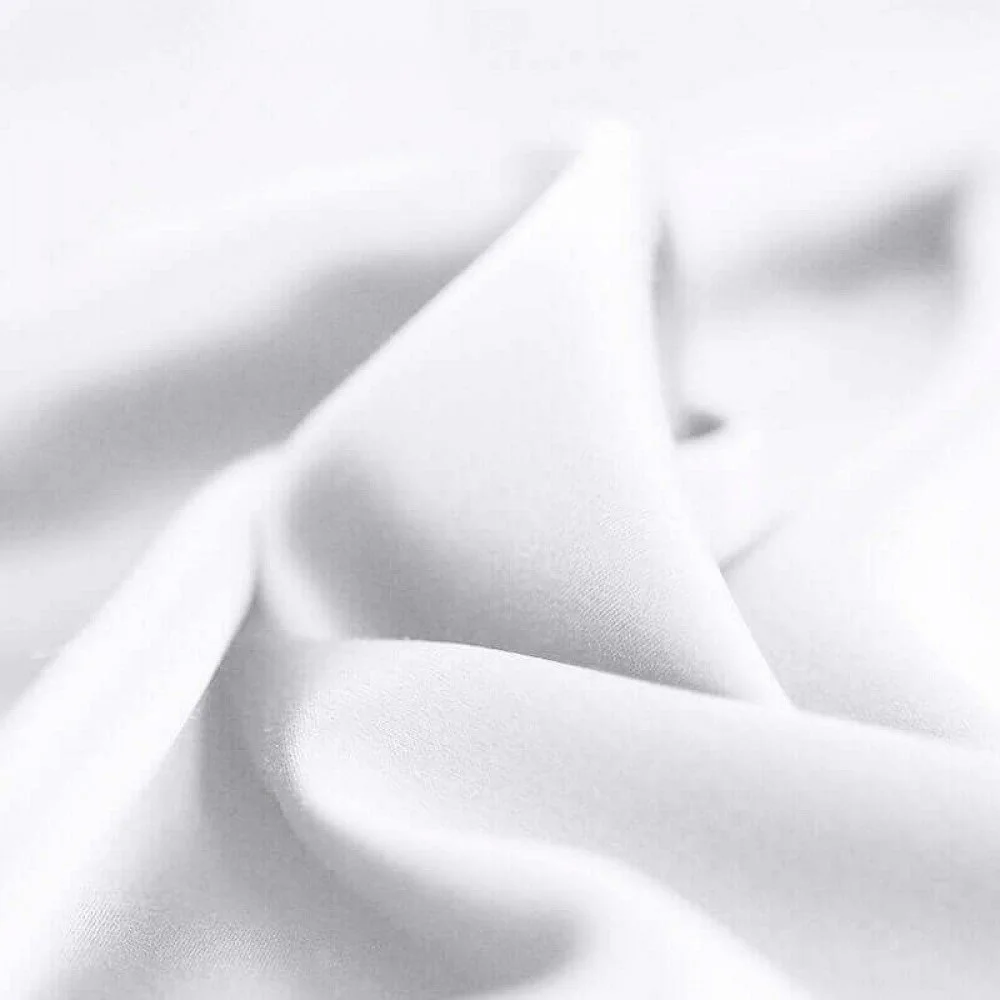 Deluxe Stretch Satin Fabric White Deluxe Stretch Satin Fabric White