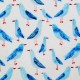 Jersey Cotton Fabric Digital Print - Watercolour Seagull Jersey Cotton Fabric Digital Print - Watercolour Seagull
