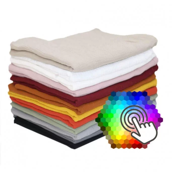 Hydrofiel Stof 12 Kleuren 1 Meter Pakket Hydrofiel Stof 12 Kleuren 1 Meter Pakket - (Decoratiestoffen)