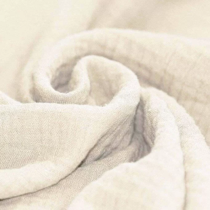 Baby Musselin Stof Naturel - (Baby Musselin Stof)