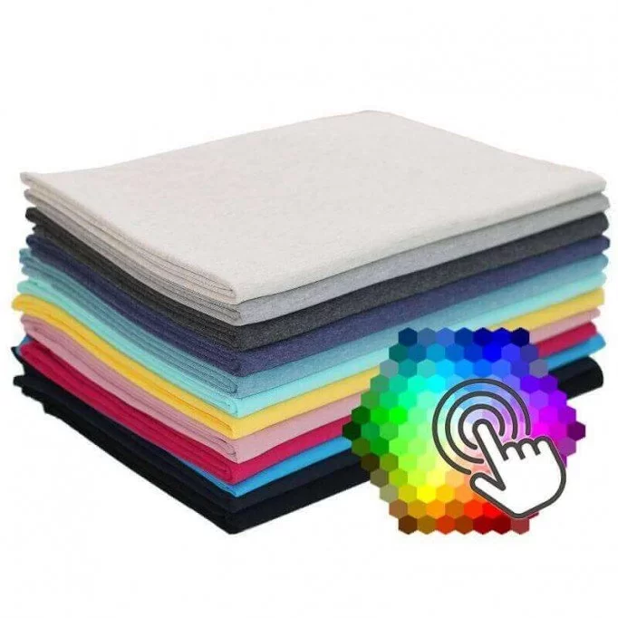 French Terry Fabric 12 Colors 1 Meters Package | Rijs Textiles Sweat Fabric 12 Colors 1 Meters Package - (Sweat Fabric)