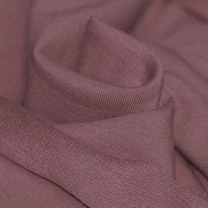 Sweatshirt Stof Oud Mauve - (Sweatshirt Stoffen)