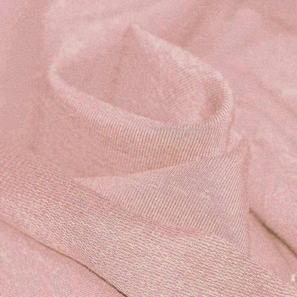 French Terry Stof Nude Roze