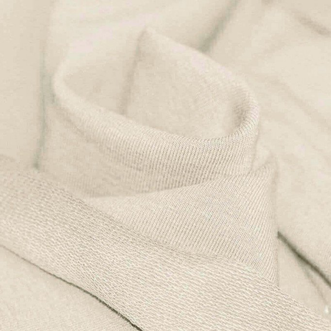 Tissu Sweat Beige Clair - (Tissu Sweat)