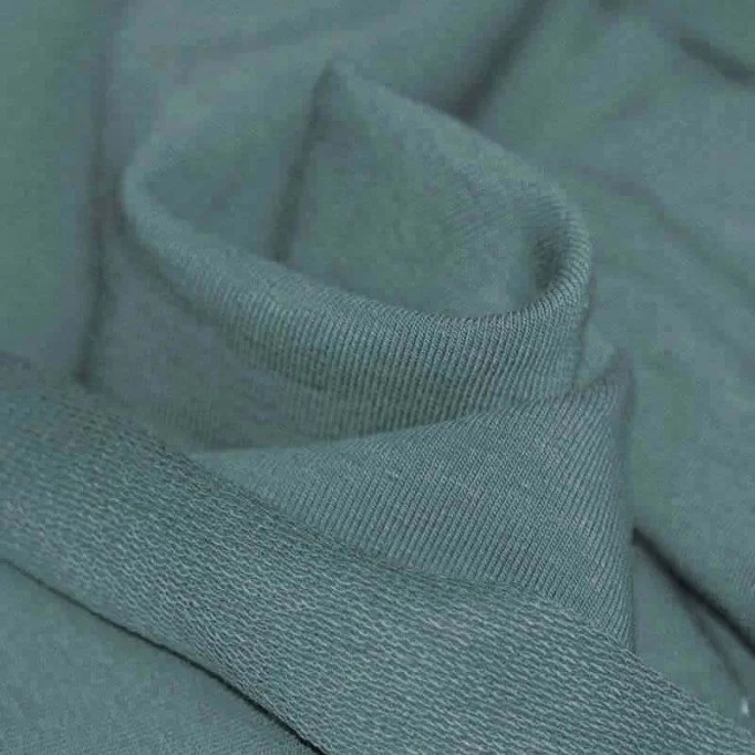 Tessuto Felpa Sweat Verde Antico - (Tessuti Felpa Sweat)