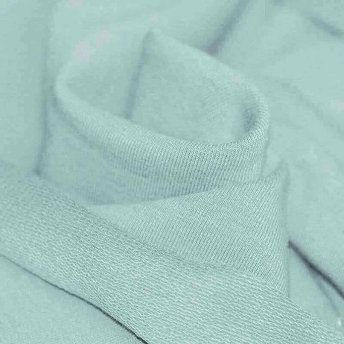 Tessuto Felpa Sweat Verde Mare - (Tessuti Felpa Sweat)
