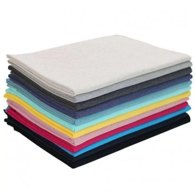 French Terry Fabric 12 Colors 1 Meters Package | Rijs Textiles Sweat Fabric 12 Colors 1 Meters Package - (Sweat Fabric)