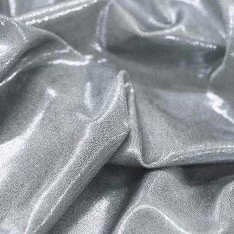 Hologram Lycra Stof Mystic Zilver Grijs