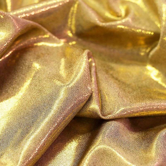 Hologram Lycra Fabric Mystic Gold - (Hologram Fabric)