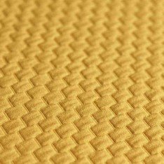 Jacquard Strickstoff Ziegelsteinmuster Ocker