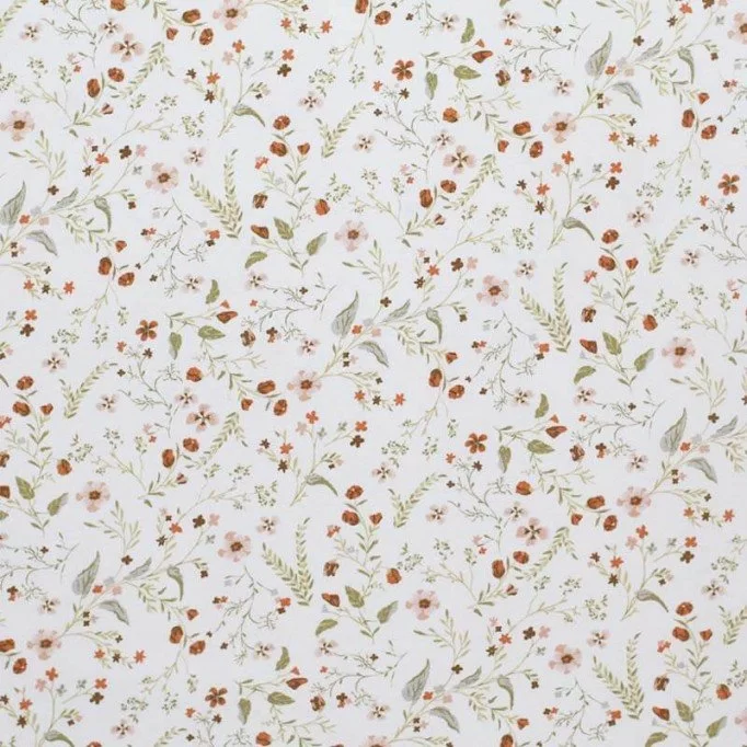 Bomuldjersey Digital Print - Millefleurs - (Bomuldjersey Digitaltryk)