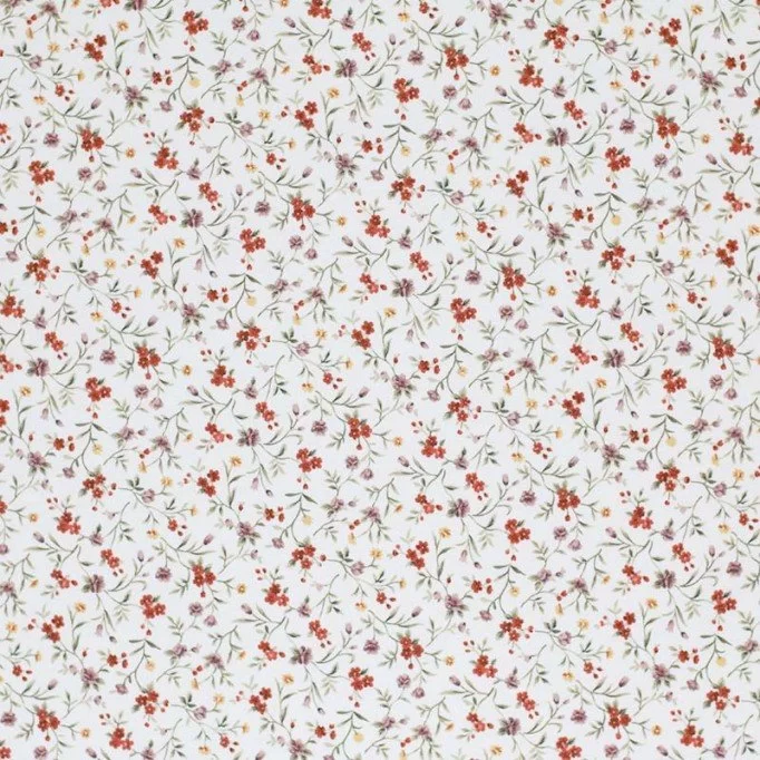 Bomuldjersey Digital Print - Romantisk Blomst Bomuldjersey Digital Print - Romantisk Blomst - (Bomuldjersey Digitaltryk)