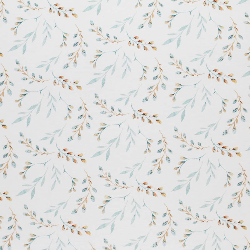 Poplin Katoen Digitale Print - Wilgentak