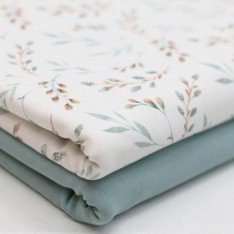 Jersey Coton Impression Numérique - Branche De Saule
