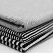 Jersey Katoen Strepen 5mm Zwart Wit - (Katoenen Jersey Strepen )