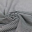 Jersey Cotton Stripes 3mm Black White - (Jersey Cotton Stripes)