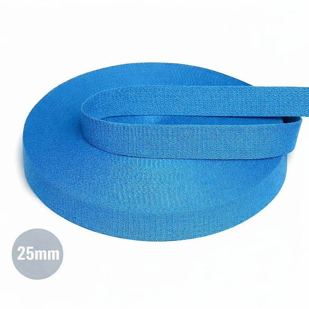 Tassenband Katoen Aqua 40mm (Per Meter)