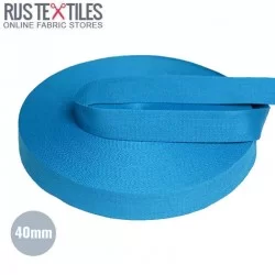 Belt Webbing Cotton Aqua 40mm (Per Meter)