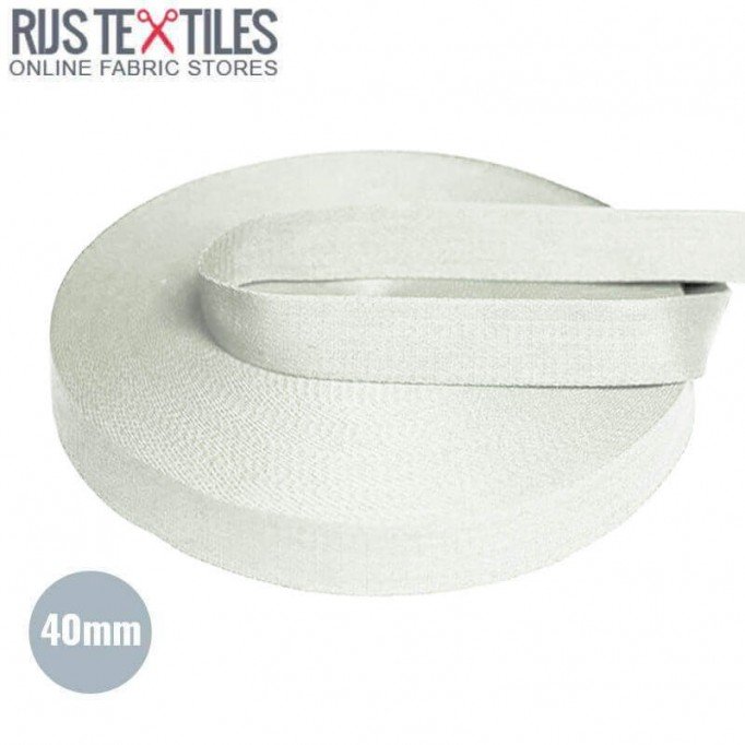 Ruban Sangle Coton Ecru 40mm (au Mètre) - (Ruban Sangle)