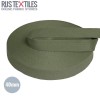 Gurtband Baumwolle Armeegrün 40mm (Meterware)