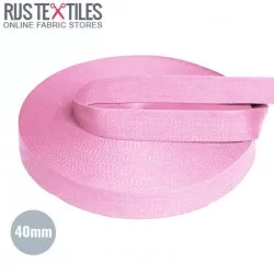 Tassenband Katoen Roze 40mm (Per Meter)