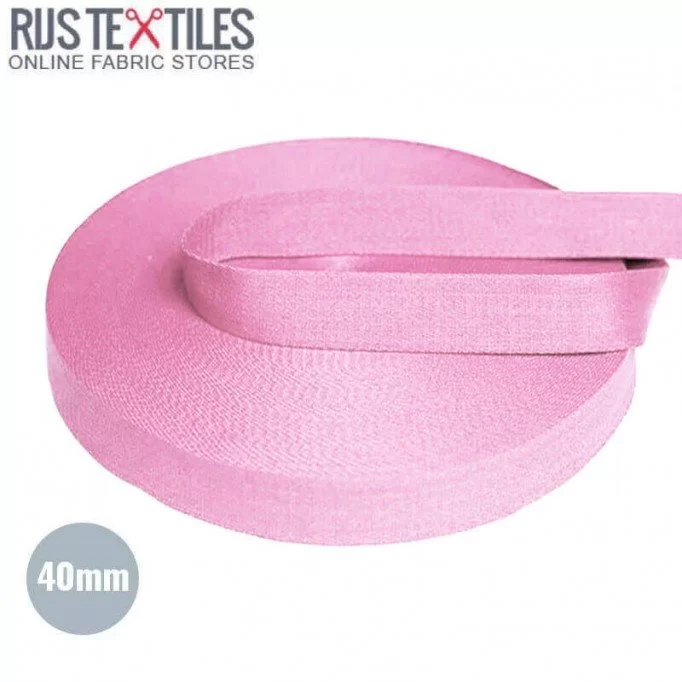 Gurtband Baumwolle Rosa 40mm (Meterware) - (Gurtband)