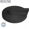 Gurtband Baumwolle Schwarz 40mm (Meterware) - (Gurtband)
