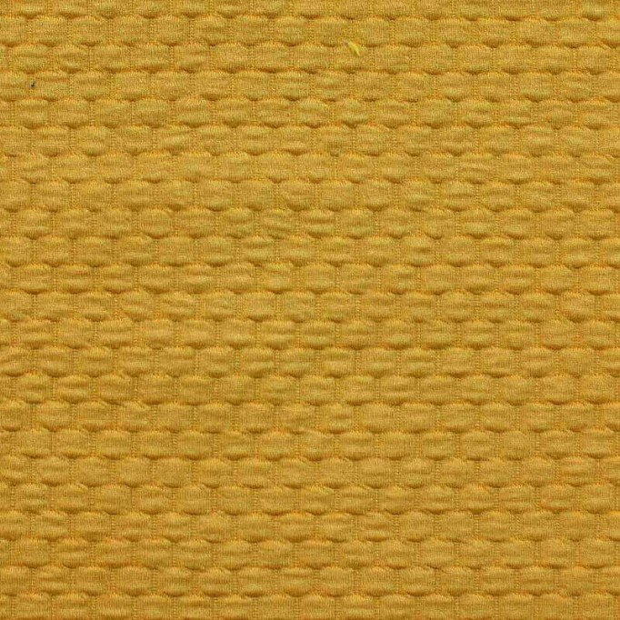 Tissu Jersey Matelassé à Motif Brique Ocre - (Vente De Tissu Au Mètre)
