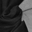 Gestrickte Jeansstoff Schwarz - (Jeans Stoff Baumwolle )