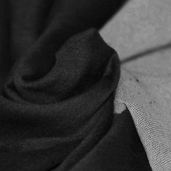 Gestrickte Jeansstoff Schwarz