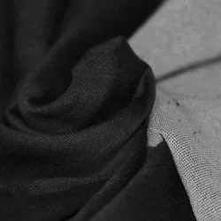 Tessuto Jersey Di Denim Nero