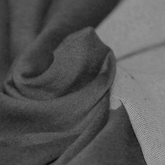 Tricot Jeans Stof Grijs - (Jeans Stoffen Katoen)