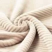 Bredriflet Fløjl Jersey Stof Lys Beige - (Bredriflet Fløjl Jersey Stof)