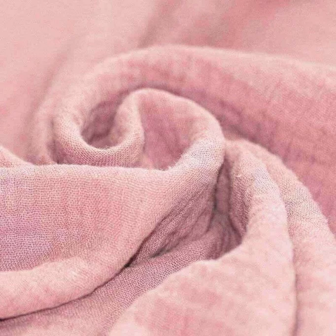 Baby Musselin Stof Nude Pink - (Baby Musselin Stof)