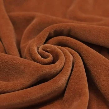 Tessuto Velluto Di Cotone Nicky Cognac Tessuto Velluto Di Cotone Nicky Cognac