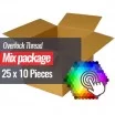 Overlock Thread Package 25 Colors x 10 Pieces Overlock Thread Package 25 Colors x 10 Pieces - (Sewing Threads)