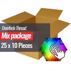 Overlock Tråd Pakke 25 Farver x 10 Stykker  Overlock Tråd Pakke 25 Farver x 10 Stykker