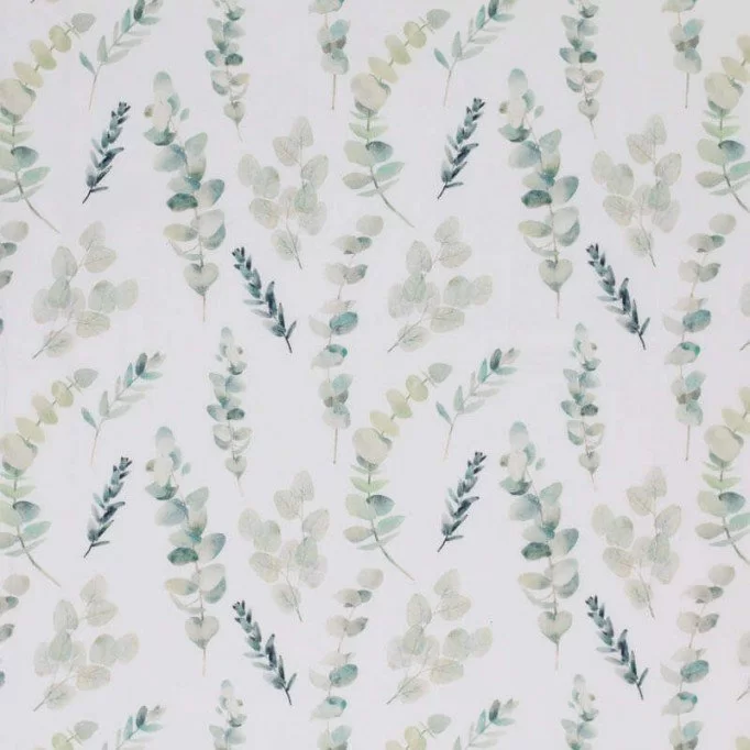 Jersey Cotton Fabric Digital Print - Eucalyptus Plant Jersey Cotton Fabric Digital Print - Eucalyptus Plant Jersey Cotton Fabric Digital Print