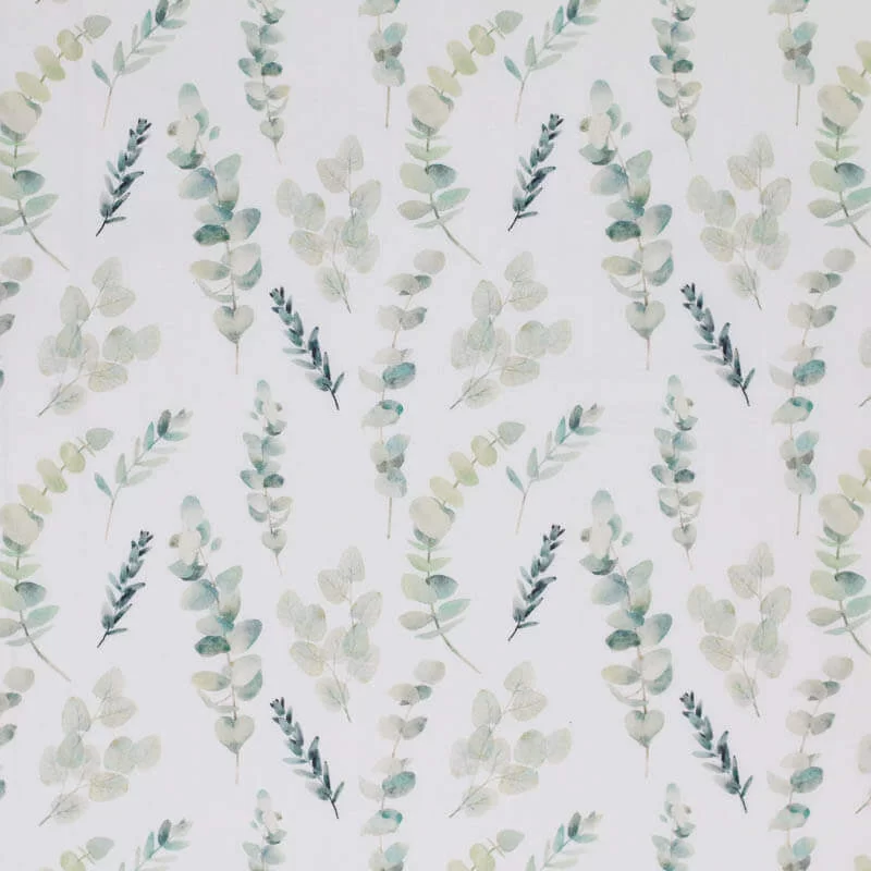 Jersey Katoen Digitale Print - Eucalyptus Plant