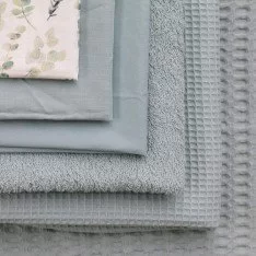 Poplin Katoen Digitale Print - Eucalyptus Blaadjes