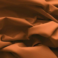 Tessuto Popeline Di Cotone Cognac
