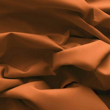 Bomuld Poplin Stof Cognac