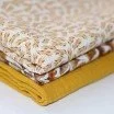 Cotton Poplin Digital Print - Small Olive Branch Ocher Cotton Poplin Digital Print - Small Olive Branch Ocher - (Cotton Poplin Printed)
