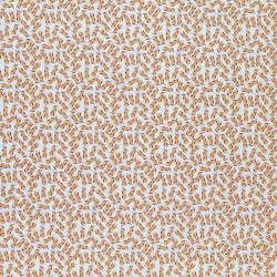 Cotton Poplin Digital Print - Small Olive Branch Ocher