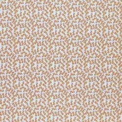Popeline Di Cotone Stampa Digitale - Piccolo Ramo D'ulivo Ocra Popeline Di Cotone Stampa Digitale - Piccolo Ramo D'ulivo Ocra