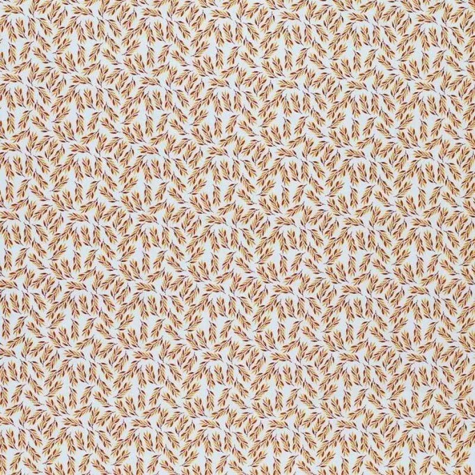Cotton Poplin Digital Print - Small Olive Branch Ocher Cotton Poplin Digital Print - Small Olive Branch Ocher - (Cotton Poplin Printed)