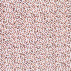 Cotton Poplin Digital Print - Small Olive Branch Burnt Orange